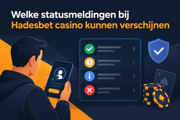 Welke statusmeldingen bij Hadesbet casino kunnen verschijnen